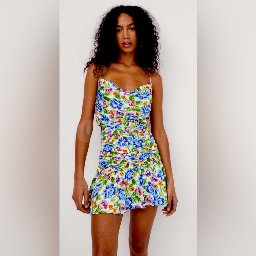 For love and lemons Miranda Floral Print Mini Dress